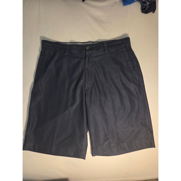 Callaway Other - Callaway Golf Shorts Mens 36 Navy Blue Excellent Micro Stripe Flat Front Pockets